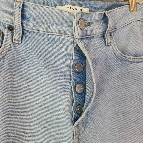Pacsun Light Knee Panel High Waist Straight Jeans‎ - Picture 7 of 10